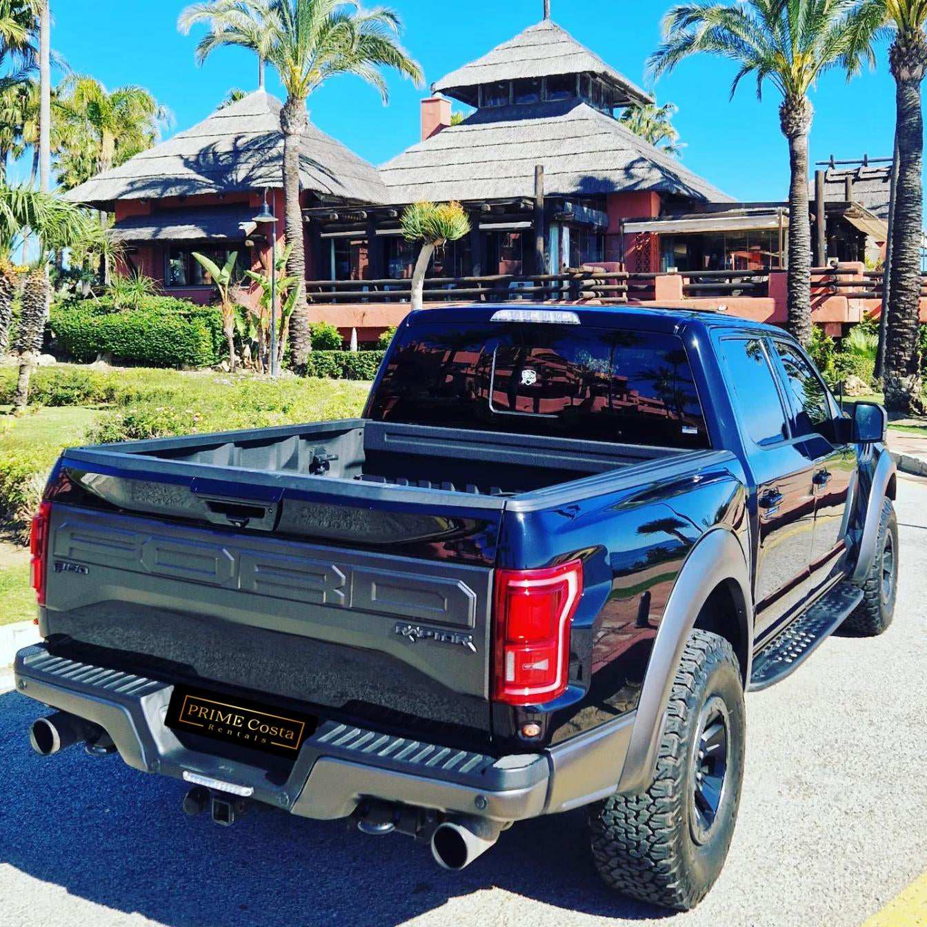 Ford F-150 Raptor 450 HP 4WD SUV for rent in Marbella – twin-turbo performance, automatic transmission.