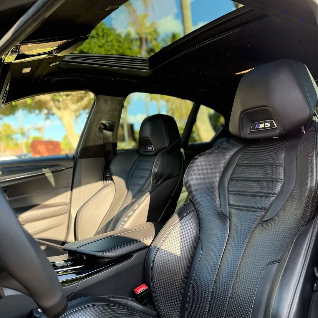 BMW M5 Competition 800hp Stage 2 super sedan for rent in Marbella – tuned V8, high-performance drive.