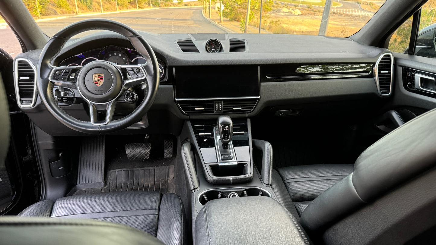 2020 Porsche Cayenne luxury SUV in Spain, available for rent with nationwide delivery.