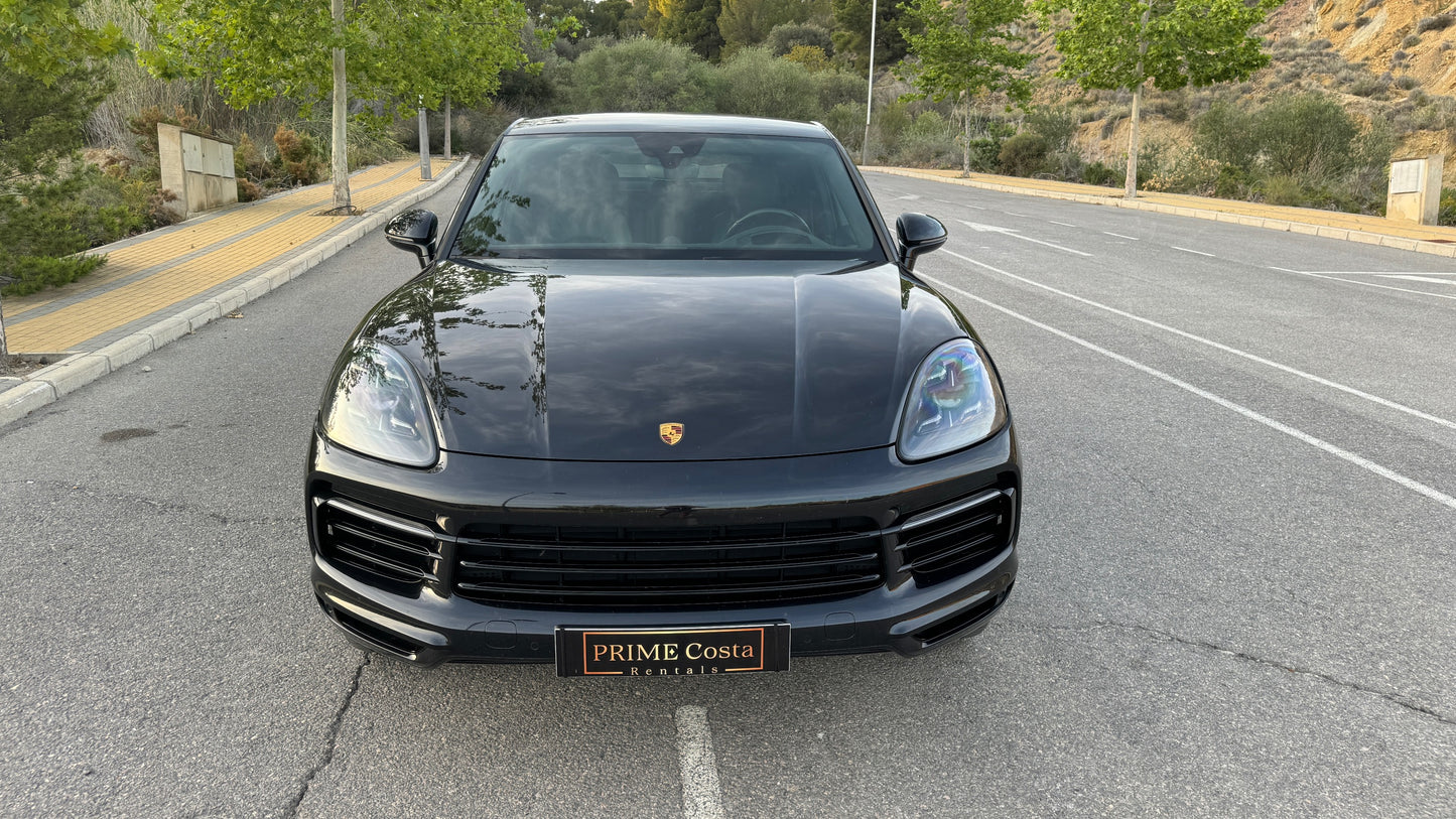 2020 Porsche Cayenne luxury SUV in Spain, available for rent with nationwide delivery.