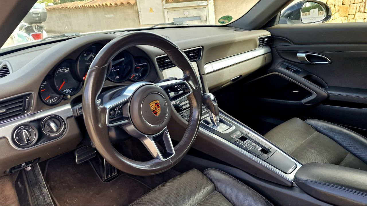 Porsche 911 Carrera Cabrio for rent in Alicante – convertible sports car, automatic, 2 seats.
