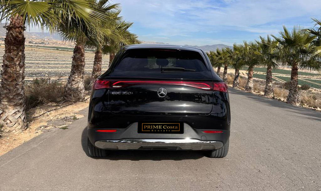 Mercedes-Benz EQE 350 luxury electric sedan for rent in Alicante β AWD, up to 600 km range, premium comfort.