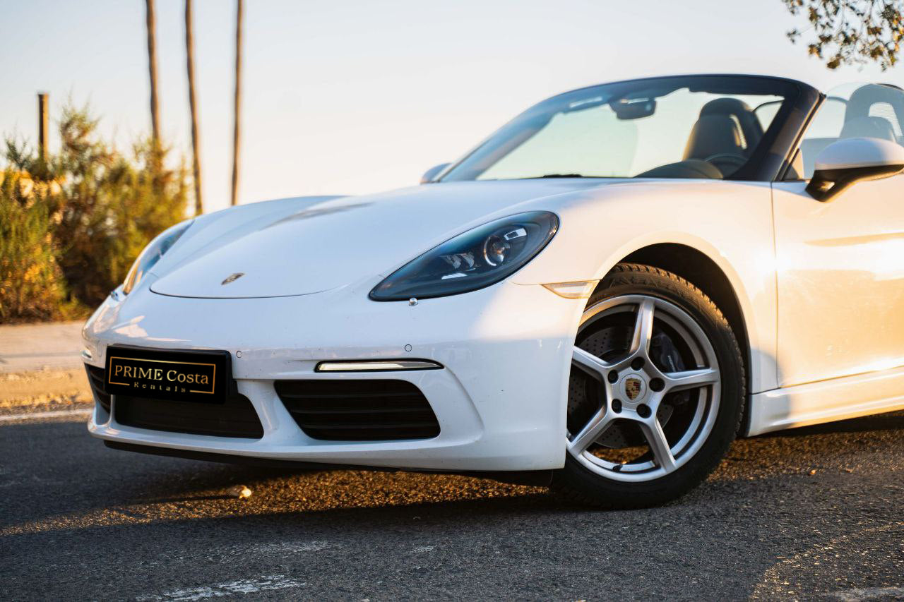 Porsche 911 Boxster convertible for rent in Alicante β luxury sports car, automatic, 2 seats.