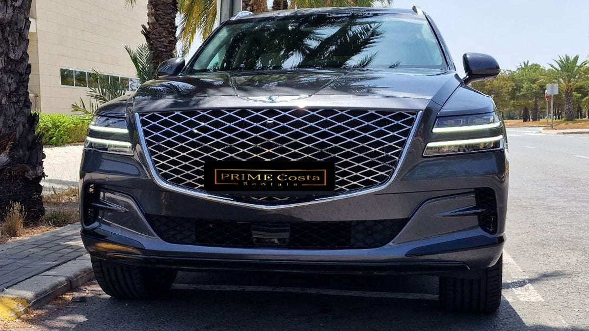 Genesis GV80 luxury SUV for rent in Alicante β mid-size premium crossover with modern technology and elegant design.