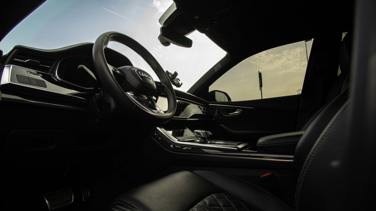 Audi RS Q8 luxury SUV for rent in Alicante – 600 HP, 4.0L V8 mild hybrid, automatic, 4WD crossover.