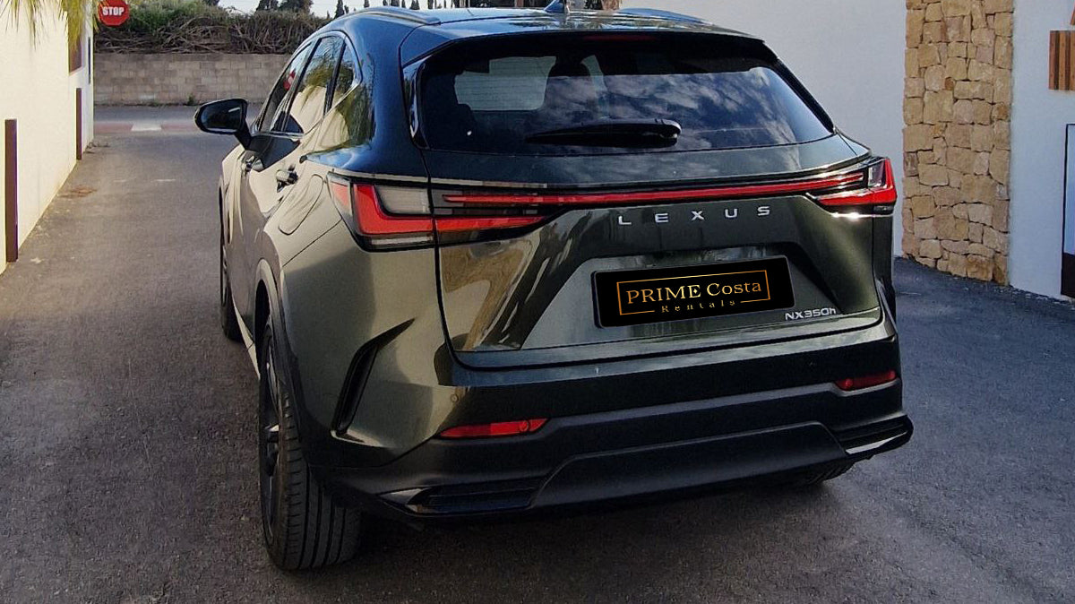 Lexus NX 450h luxury hybrid SUV for rent in Alicante β premium crossover with automatic transmission and eco-drive.