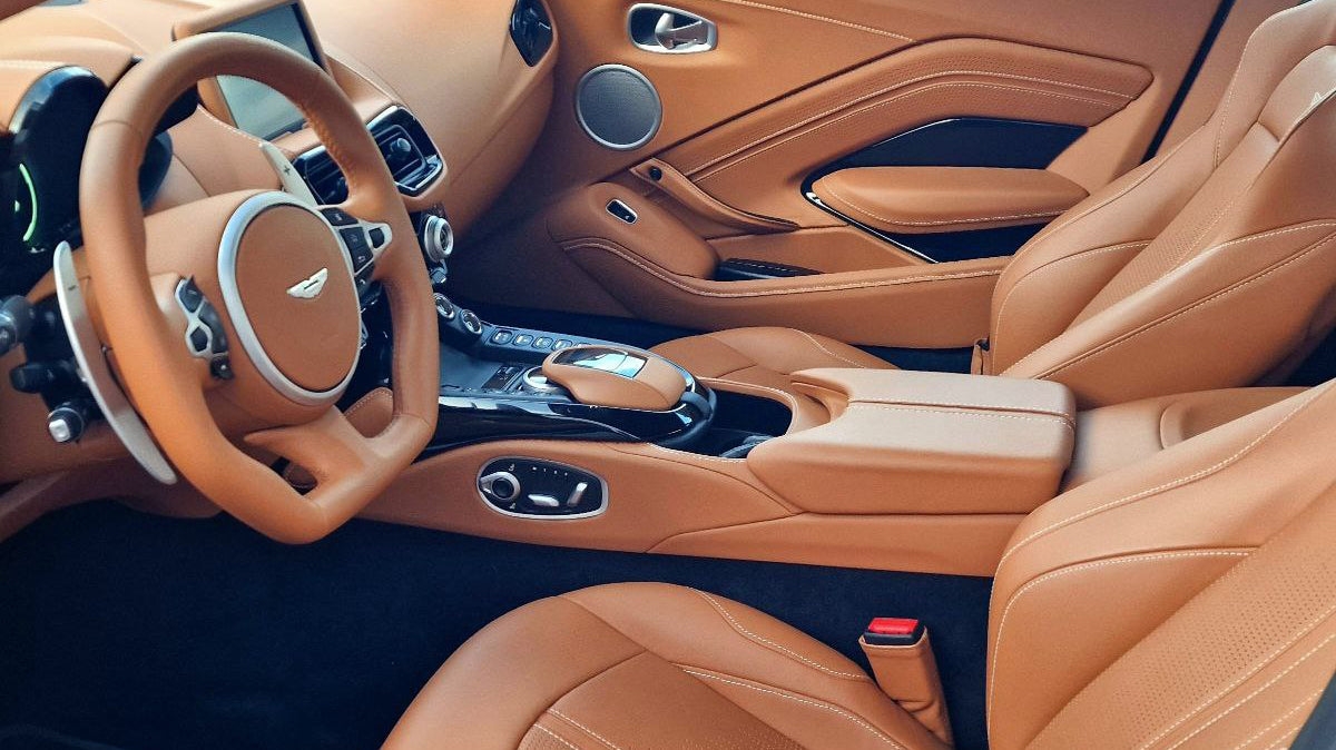Aston Martin Vantage for rent in Marbella β 665 HP, 4.0L twin-turbo V8, automatic luxury sports car.
