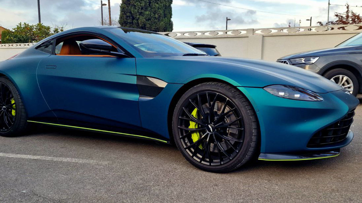 Aston Martin Vantage for rent in Marbella β 665 HP, 4.0L twin-turbo V8, automatic luxury sports car.