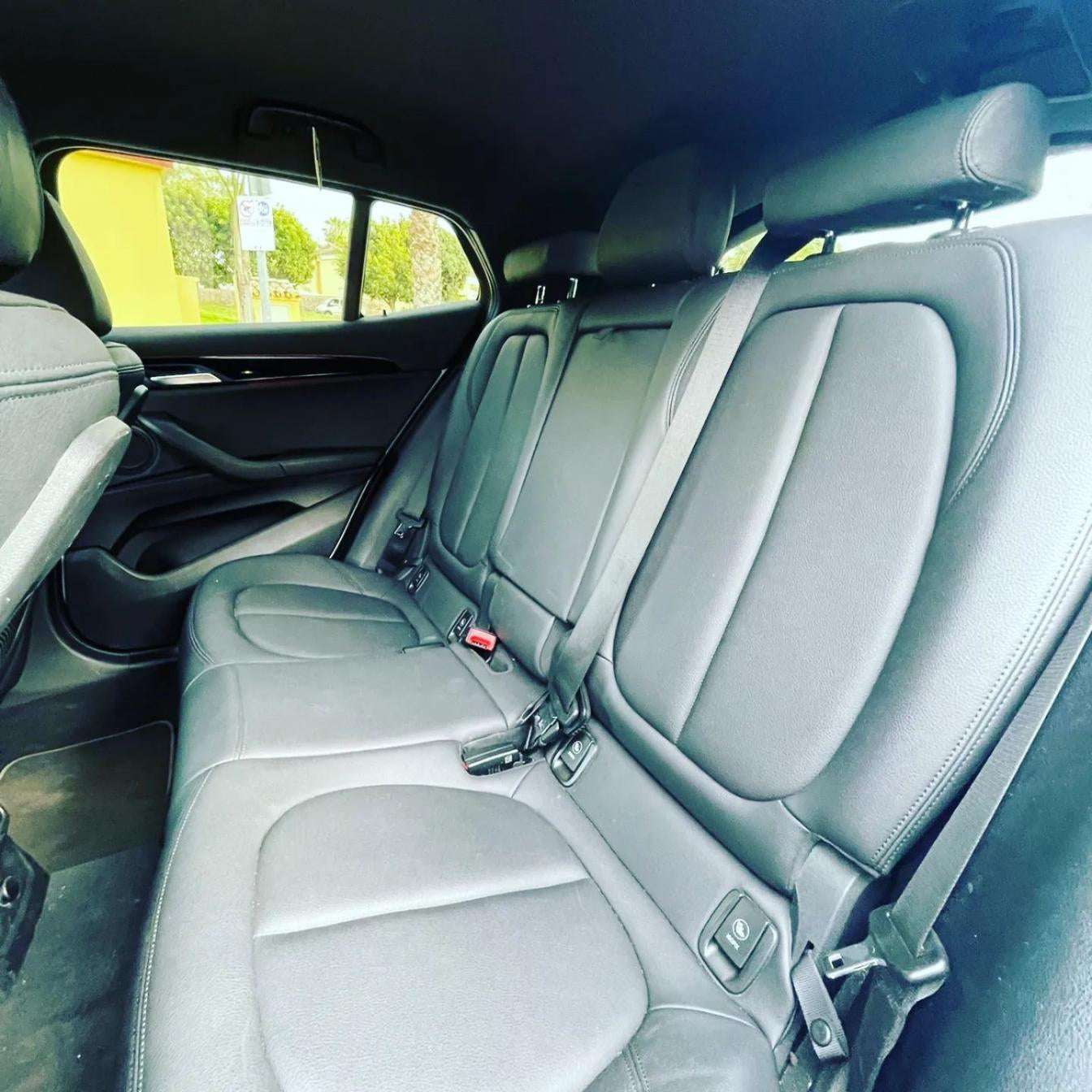 White BMW X2 SUV for rent in Marbella – automatic 4WD, 2.0L engine, compact 5-seater crossover.