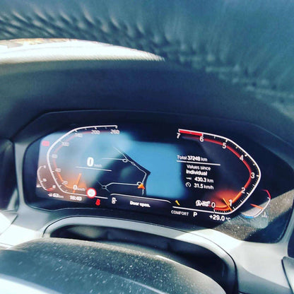 Black BMW 330i M Limousine for rent in Marbella – 2.0L automatic, 5-seater luxury sedan with 255 HP.
