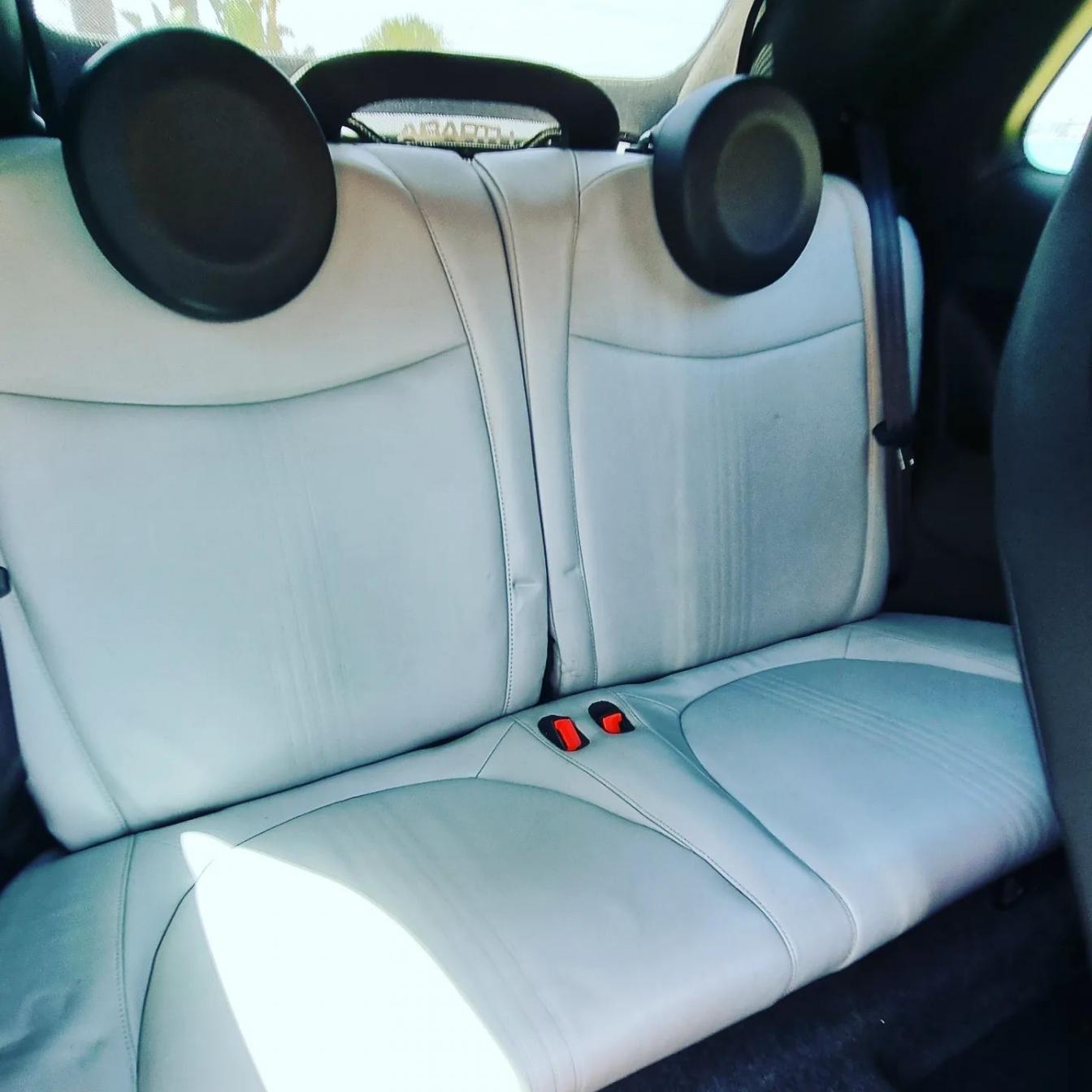 Abarth 500 Cabrio automatic convertible for rent in Marbella – 160 HP compact sporty car.  
