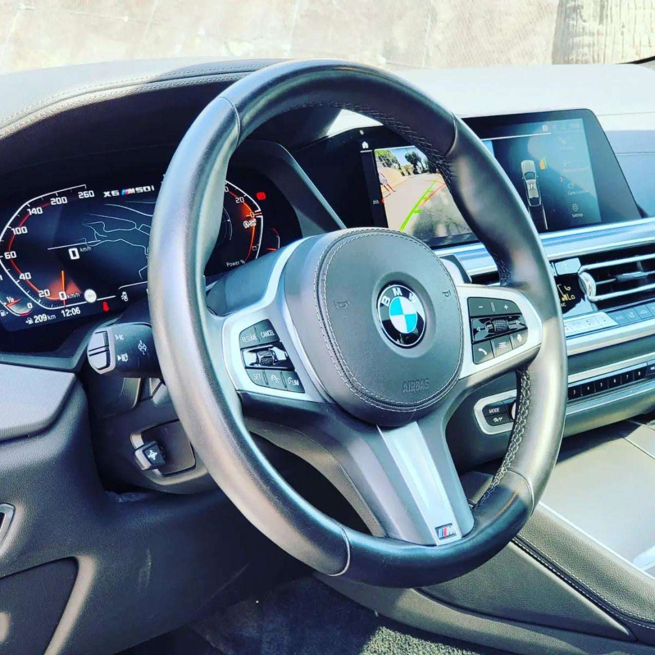 BMW X6 5.0M SUV in Nardo Grey for rent in Marbella – 530 HP, automatic 4WD luxury performance SUV.