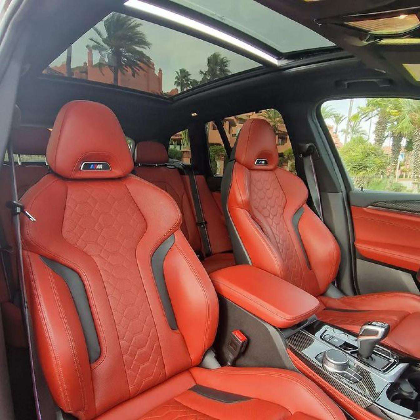 Black BMW X3 M Competition SUV for rent in Marbella – automatic, 5-seater, sporty high-performance vehicle.