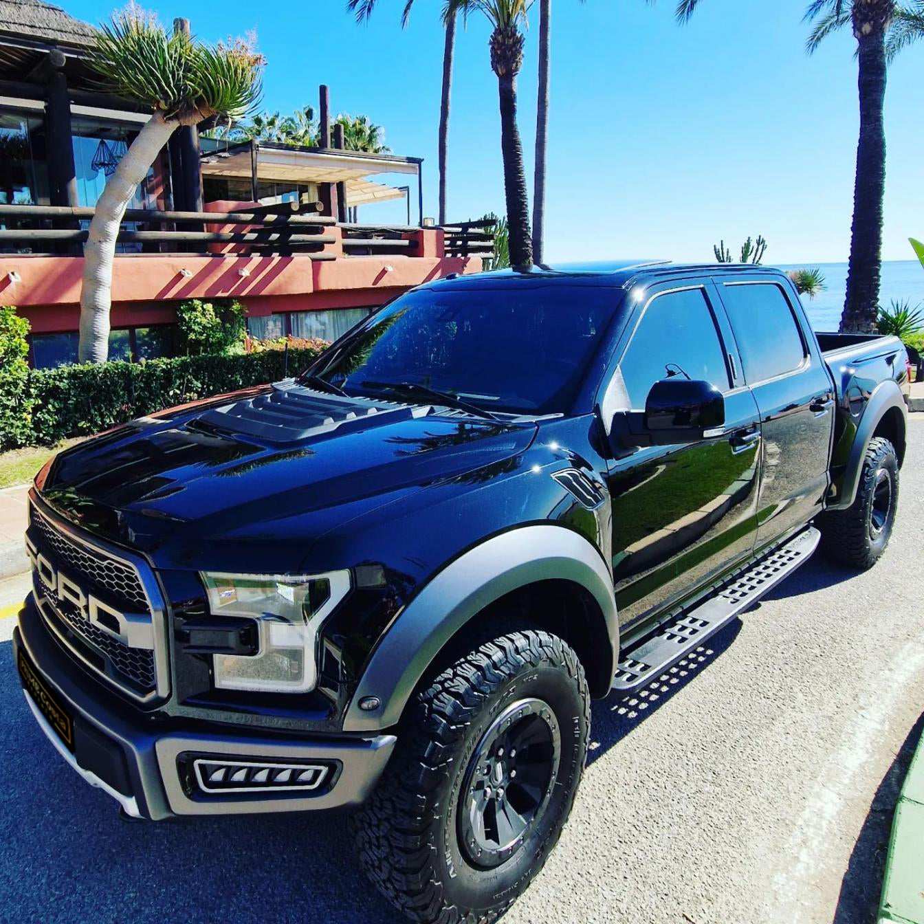 Ford F-150 Raptor 450 HP 4WD SUV for rent in Marbella – twin-turbo performance, automatic transmission.