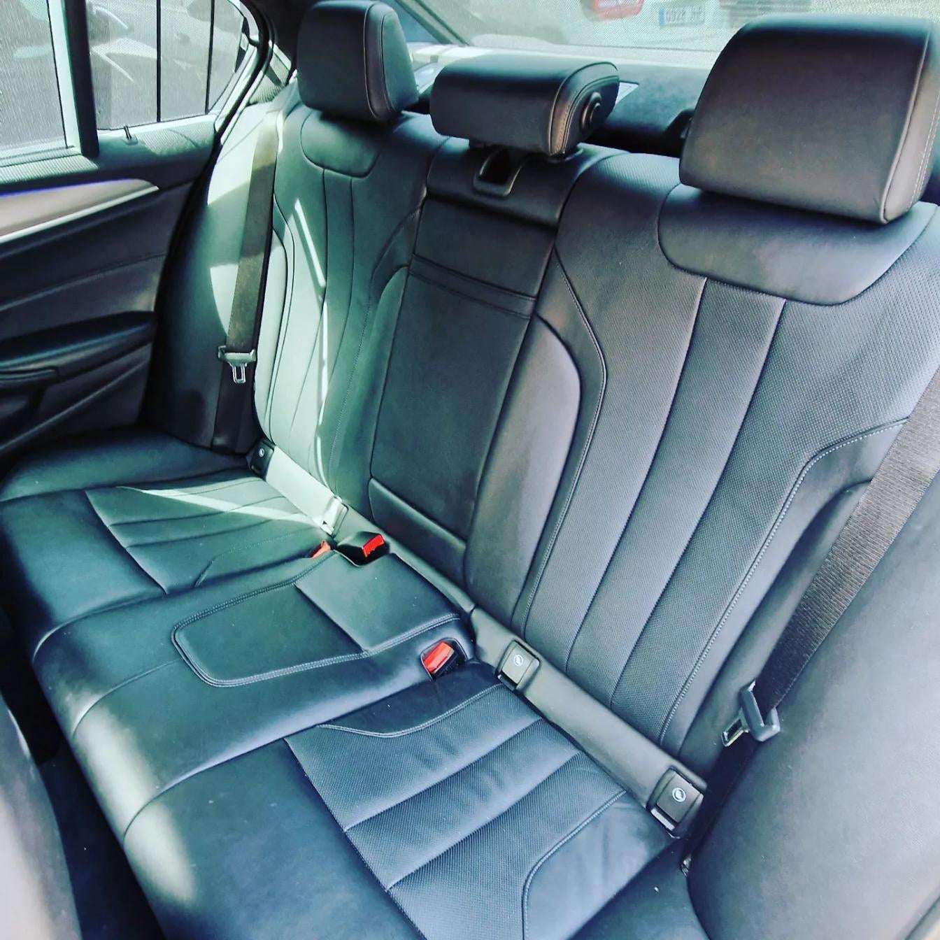 Silver BMW M5 sedan for rent in Marbella – 4.4L automatic, 4WD, 0–100 km/h in 3.4 seconds, top speed 300 km/h.