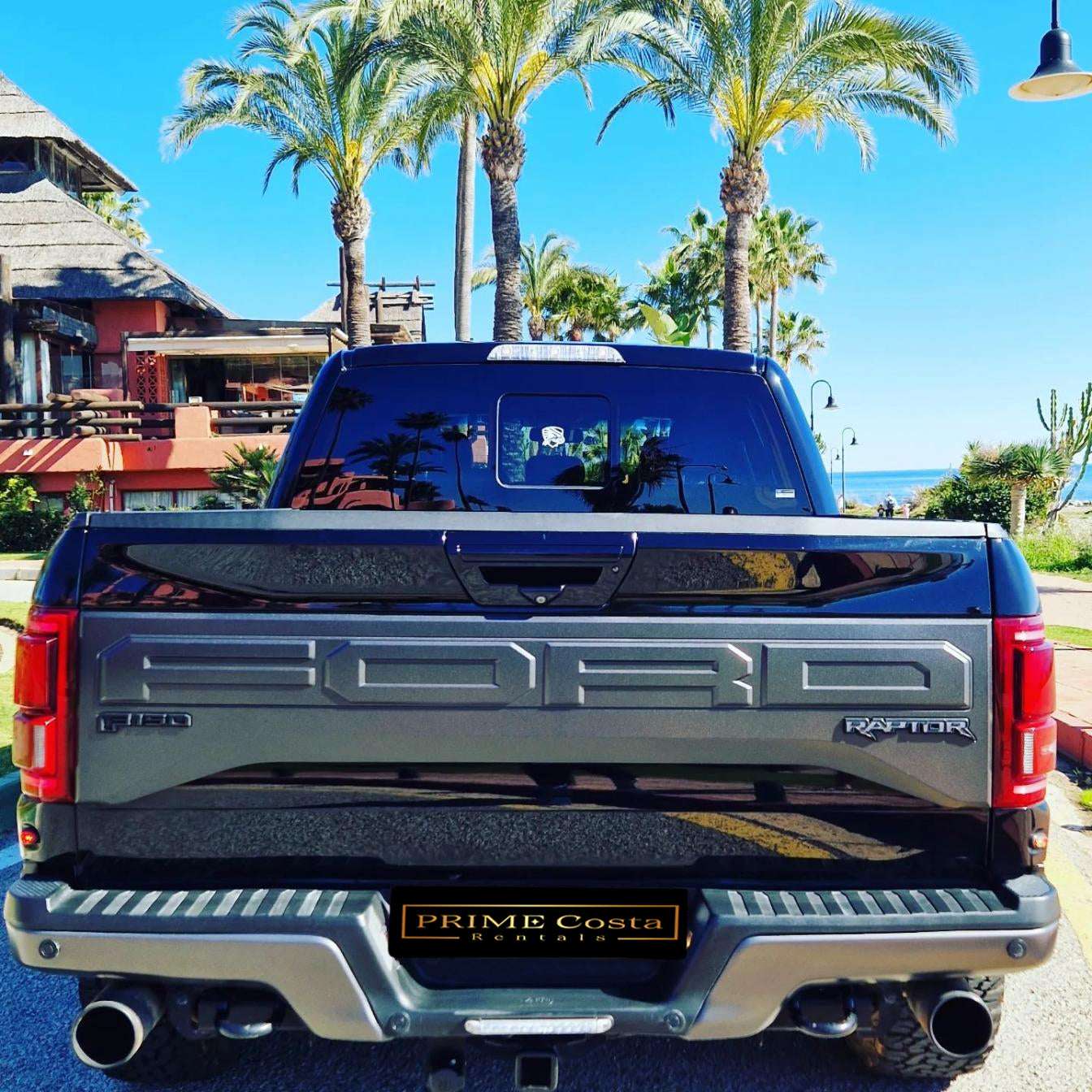 Ford F-150 Raptor 450 HP 4WD SUV for rent in Marbella – twin-turbo performance, automatic transmission.