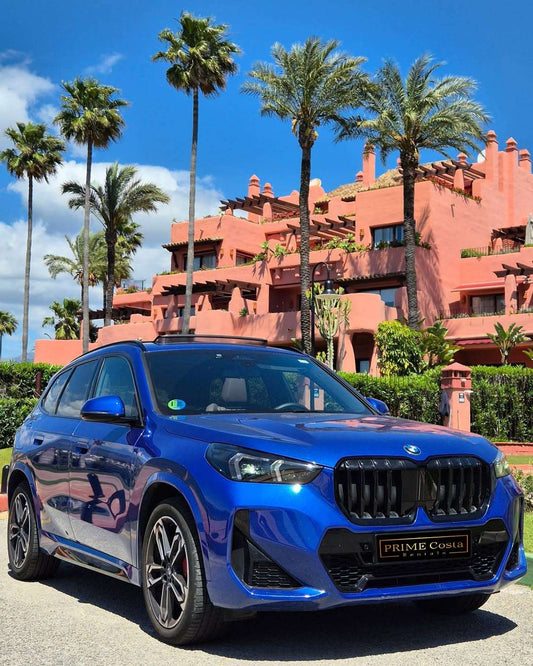 BMW X1 M Pack compact SUV for rent in Marbella – premium M styling, automatic, 2025 model.
