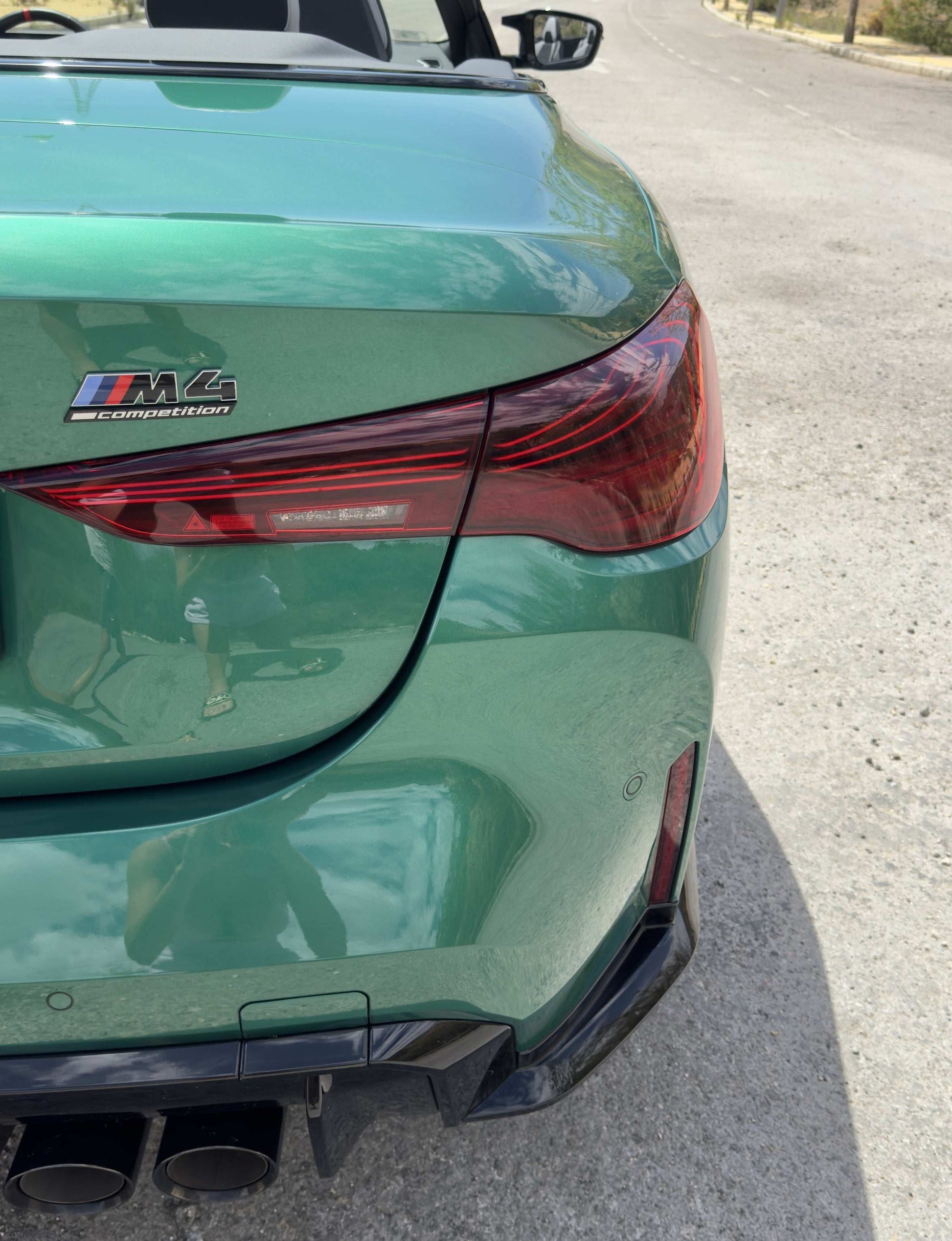 BMW M4 Competition Cabrio sports convertible for rent in Alicante – 510 HP, 3.7s 0–100 km/h, xDrive AWD, open-top driving.