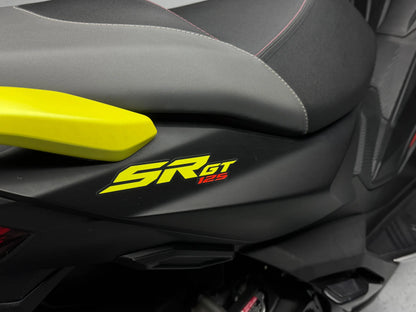 Aprilia SR GT 125 scooter detail close up available for rent in Costa Blanca