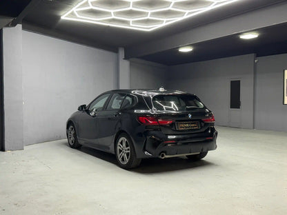 BMW 118i M Pack for rent in Benidorm – premium hatchback rear view at Prime Costa garage