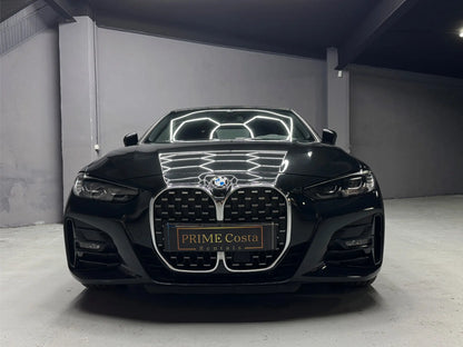 Front view of BMW 430i convertible available for premium car rental in Costa Blanca