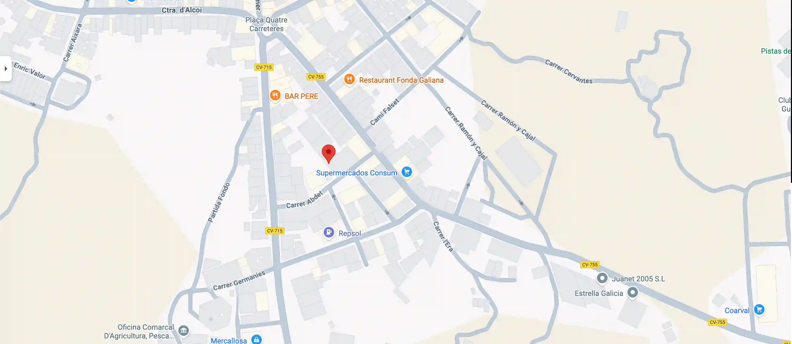 directions picture of prime costa rentals at Carrer Abdet, 6, Callosa d'en Sarrià, 03510, Spain