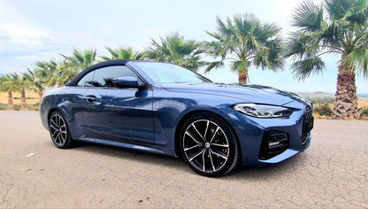 BMW 420 Cabrio convertible for rent in Alicante – luxury open-top sports car, automatic, premium driving experience.