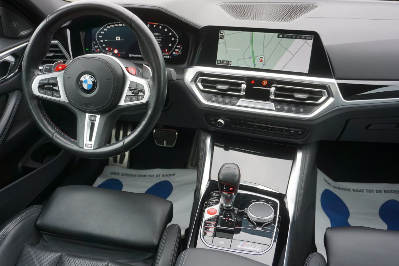 BMW M4 Competition sports car for rent in Alicante – 510 HP, 3.0L twin-turbo, luxury coupe.

