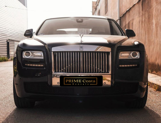 Rolls-Royce Ghost luxury sedan for rent in Alicante – V12 engine, premium interior, ultimate elegance.