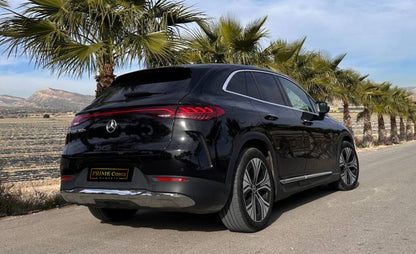 Mercedes-Benz EQE 350 luxury electric sedan for rent in Alicante – AWD, up to 600 km range, premium comfort.