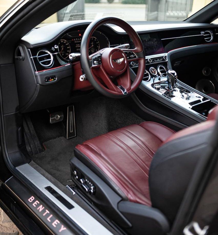 Bentley Continental GT Speed W12 for rent in Marbella – 6.0L twin-turbo W12 luxury coupe, automatic, 4 seats.