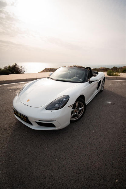 Porsche 911 Boxster convertible for rent in Alicante – luxury sports car, automatic, 2 seats.
