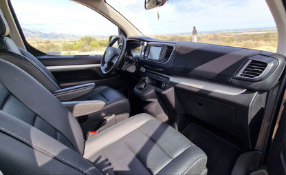 Toyota ProAce VIP luxury van for rent in Alicante – executive design, 250 km/day included.
