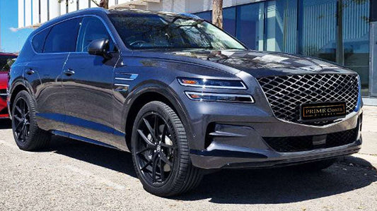Genesis GV80 luxury SUV for rent in Alicante – mid-size premium crossover with modern technology and elegant design.