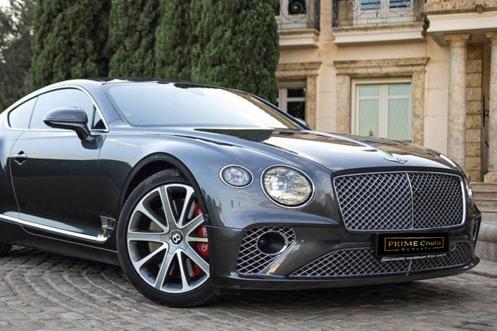 Bentley Continental GT Speed W12 for rent in Marbella – 6.0L twin-turbo W12 luxury coupe, automatic, 4 seats.