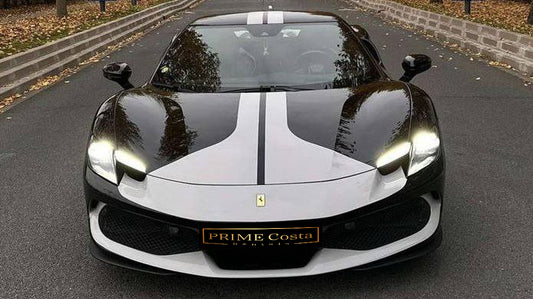 Ferrari 296 GTB supercar for rent in Alicante – 830 HP hybrid V6, Italian luxury, sports performance.
