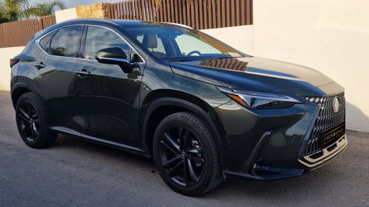 Lexus NX 450h luxury hybrid SUV for rent in Alicante – premium crossover with automatic transmission and eco-drive.