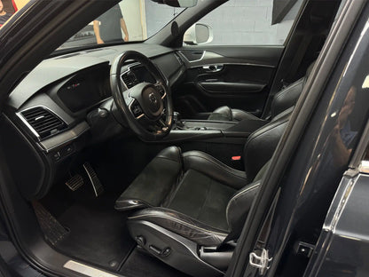 Volvo XC90 SUV rear view in garage Alicante car hire